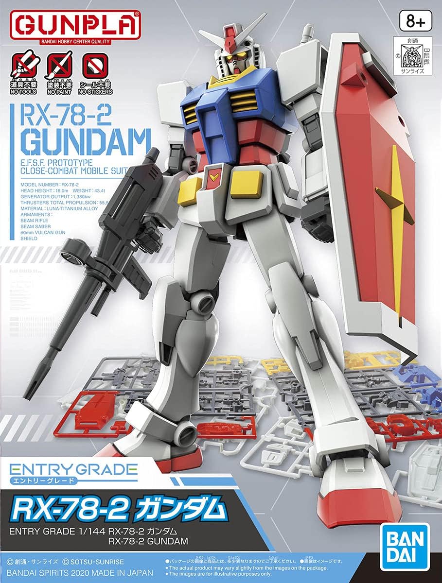 Bandai Hobby - Mobile Suit Gundam - 1144 RX-78-2 Gundam, Bandai